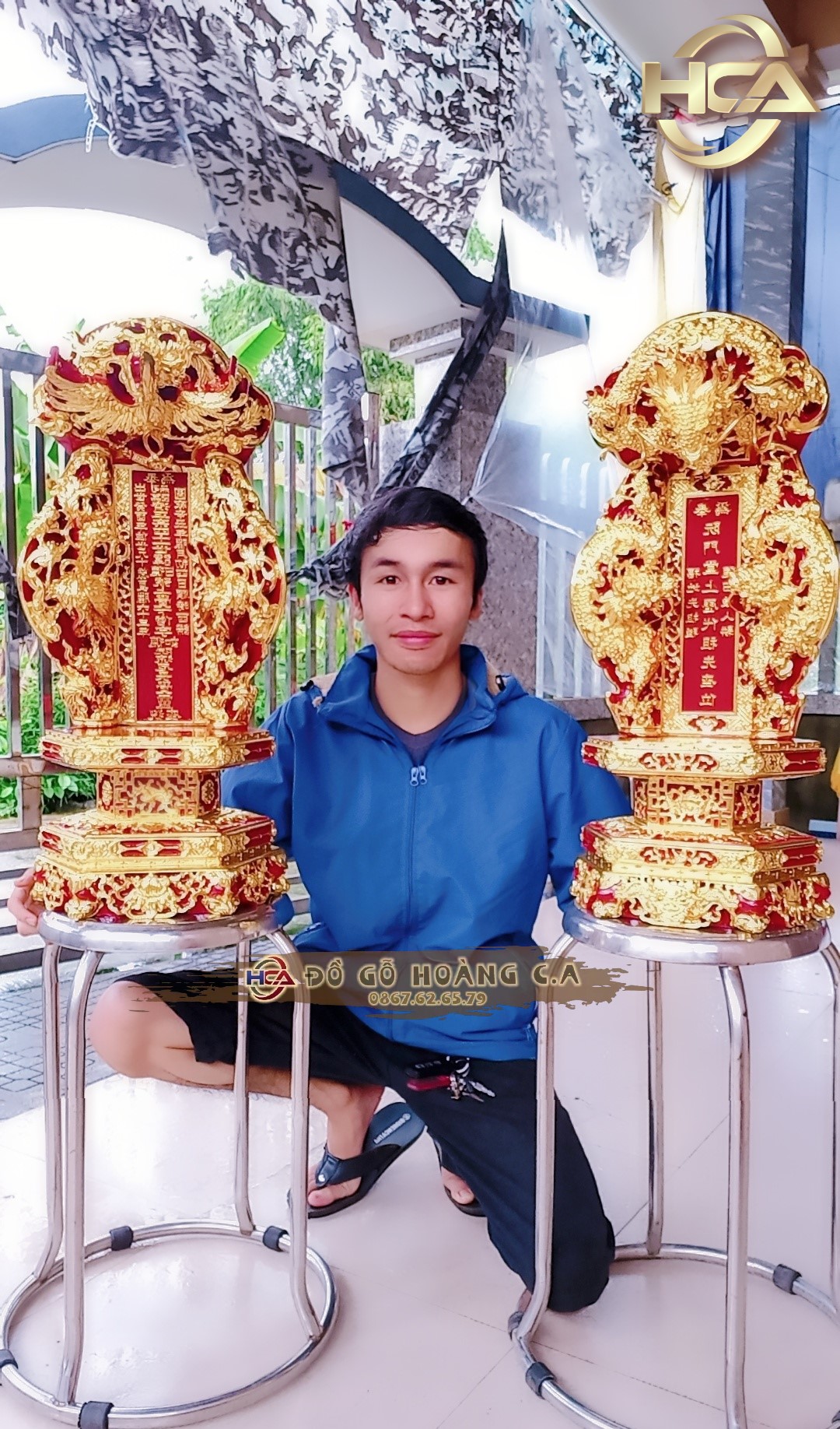 Nghệ Nhân 'TRẦN PHƯỚC HOÀNG' Làng nghề Mộc Mỹ Nghệ Chạm Khắc Gỗ ở Huế mang thương hiệu là 'Đồ Gỗ Hoàng C.A' - ảnh 5