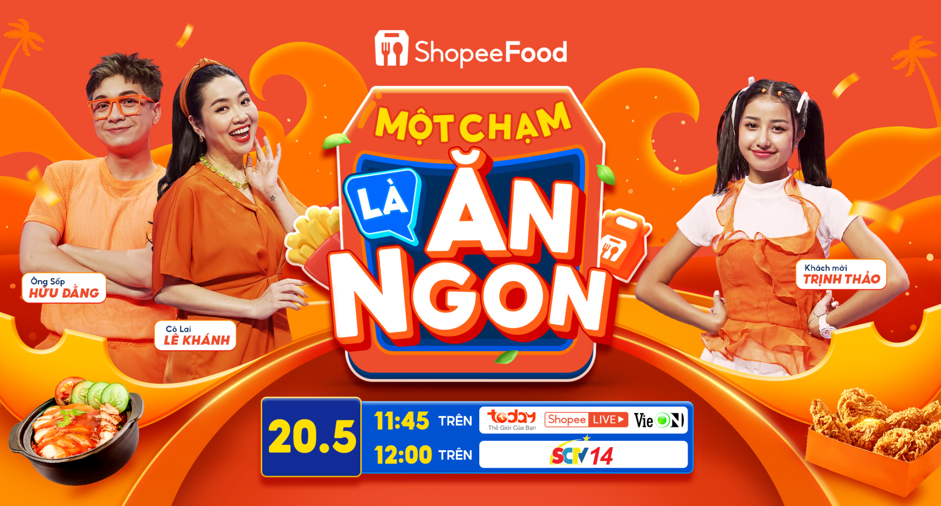 Trịnh Thảo bất ngờ thử thách Lê Khánh, Hữu Đằng trong “Một Chạm Là Ăn Ngon” - ảnh 1