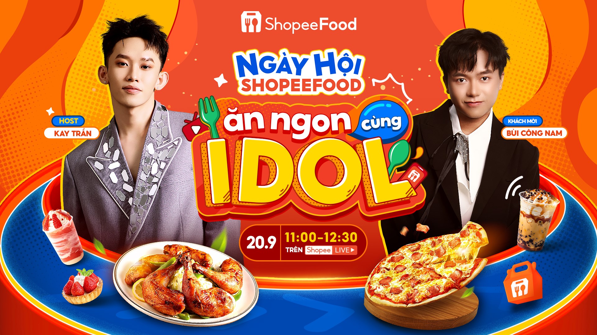 Ngày hội ShopeeFood trở lại với sức nóng nhân đôi từ bộ đôi anh tài Kay Trần - Bùi Công Nam - ảnh 4