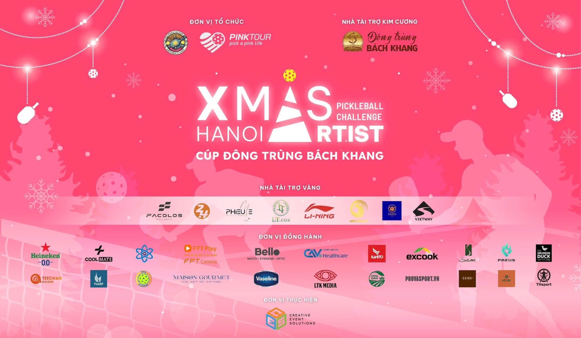 Bello, Casio G-Shock và Ray-Ban đồng hành cùng Pink Tour tại Xmas Hanoi Artist Pickleball Challenge – Cúp Đông Trùng Bách Khang - ảnh 1