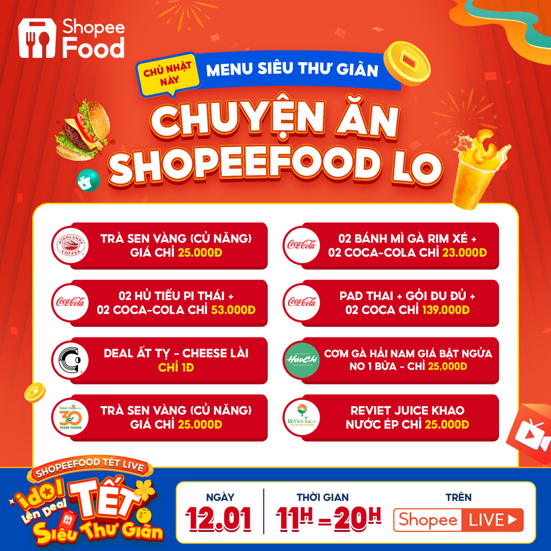 Nhập vai “chill guy”, “chill girl” cực đơn giản với ShopeeFood Tết Live 12.1 - ảnh 4