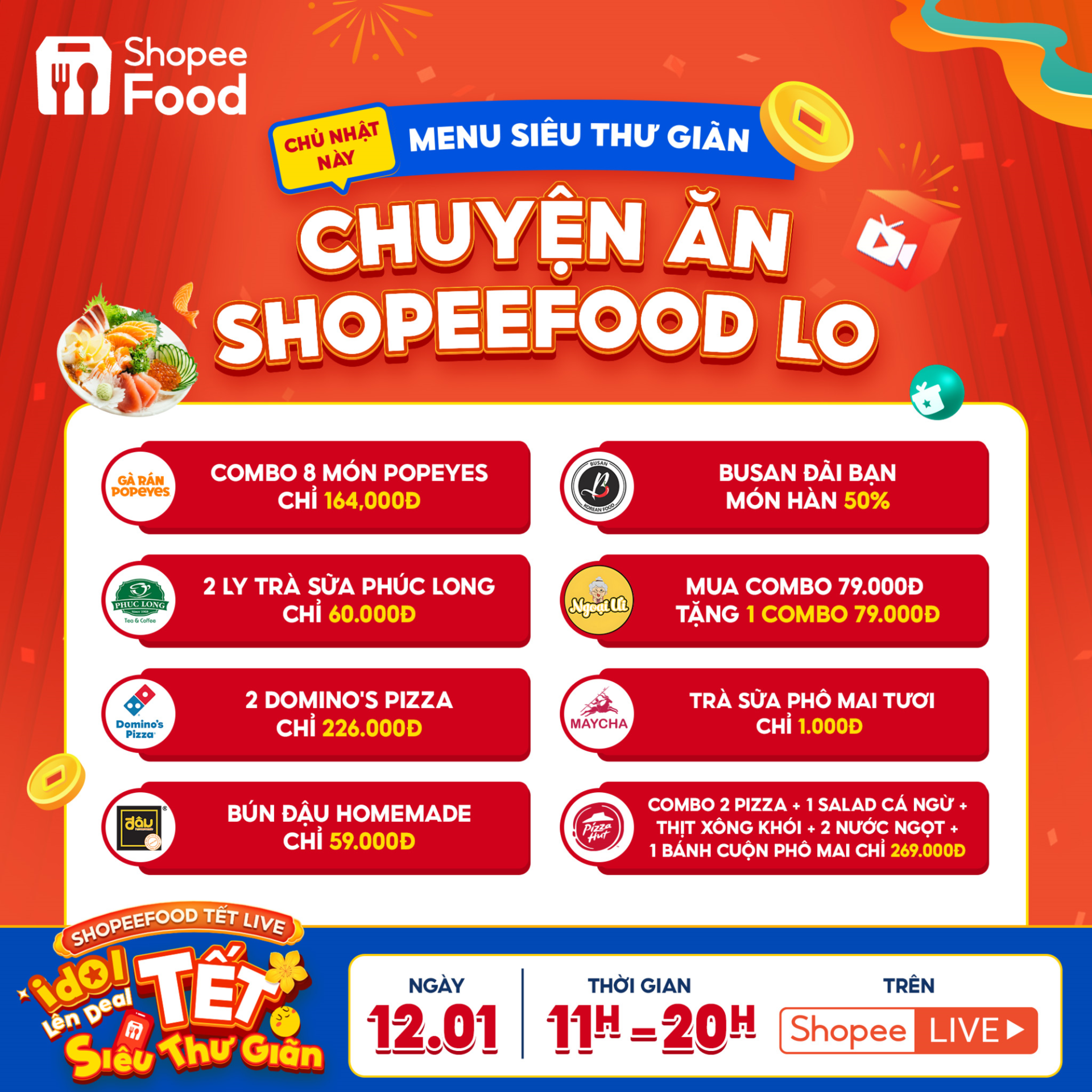 Nhập vai “chill guy”, “chill girl” cực đơn giản với ShopeeFood Tết Live 12.1 - ảnh 3