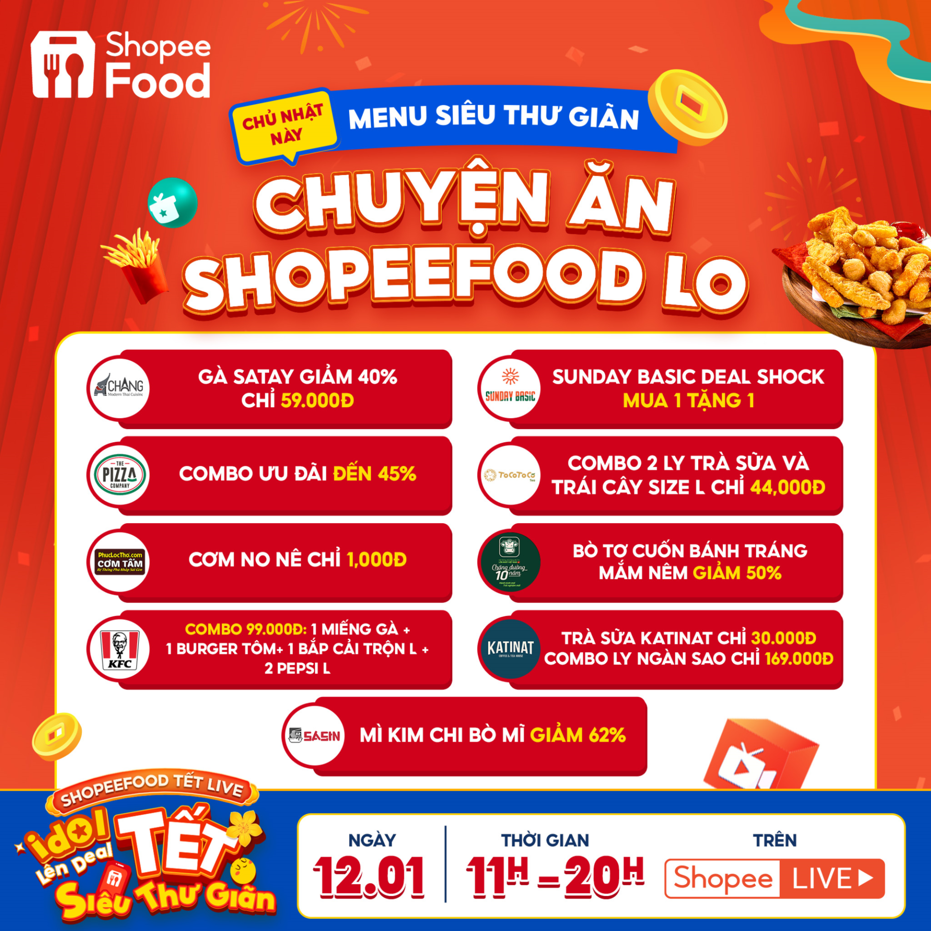 Nhập vai “chill guy”, “chill girl” cực đơn giản với ShopeeFood Tết Live 12.1 - ảnh 2