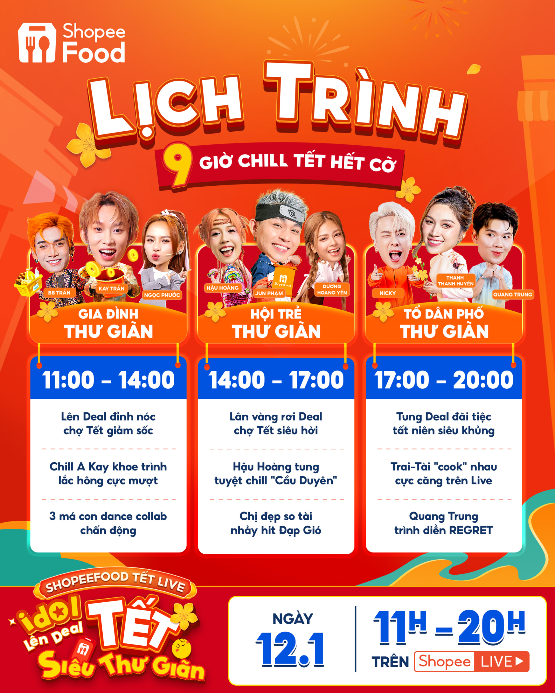 Nhập vai “chill guy”, “chill girl” cực đơn giản với ShopeeFood Tết Live 12.1 - ảnh 1