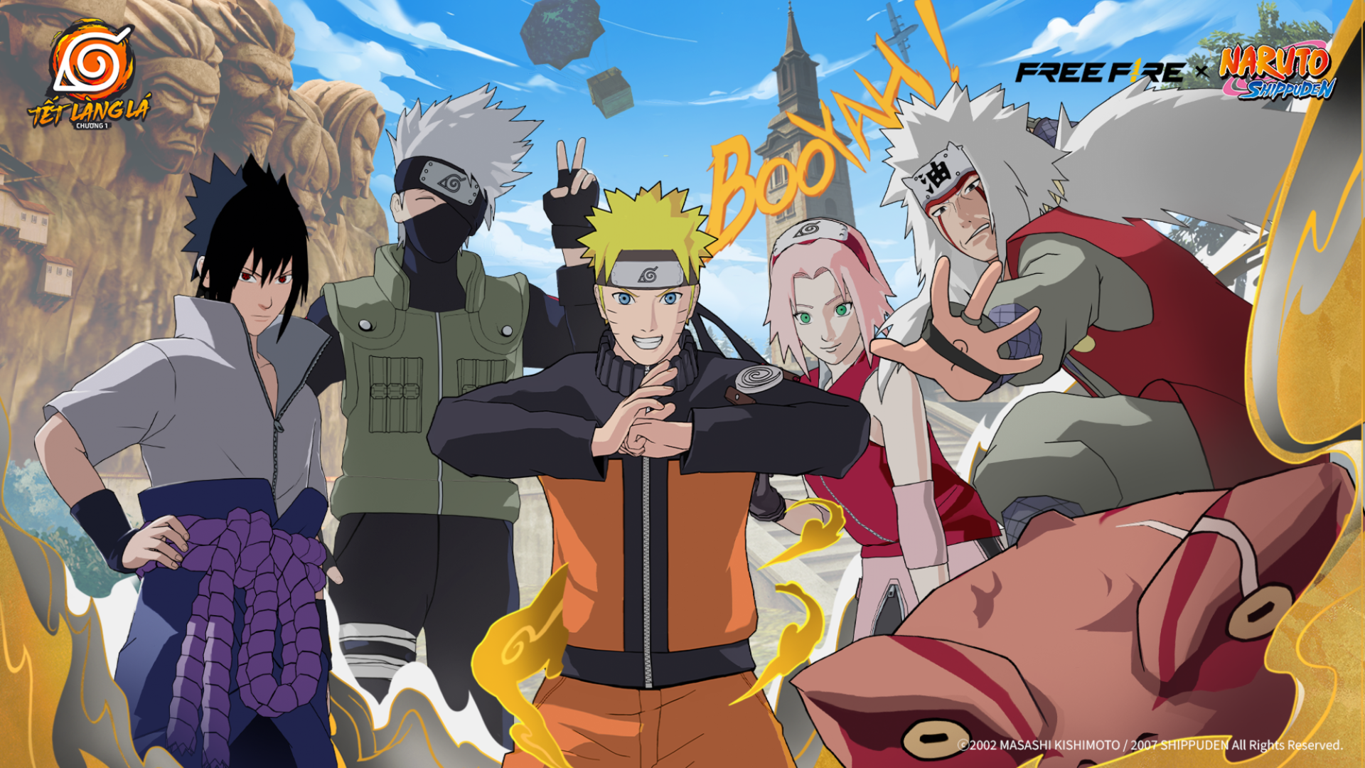 Free Fire và NARUTO SHIPPUDEN cùng đem đến sự kiện hợp tác IP anime bùng nổ nhất dòng game bắn súng sinh tồn - ảnh 1