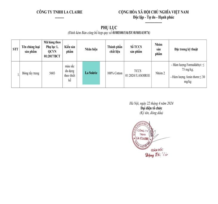 Hàng Nghìn Bông Tẩy Trang Nghi Giả Nhãn Hiệu La Soirée - ảnh 4