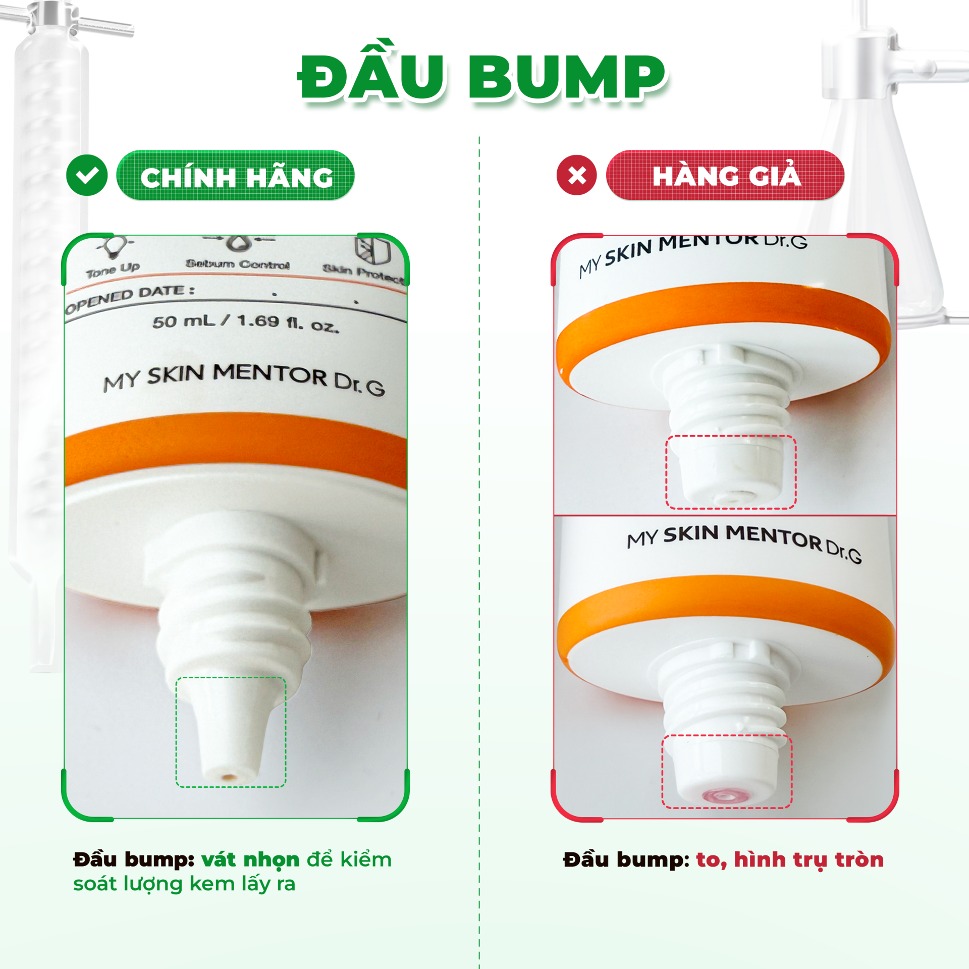 Phân biệt hàng thật - giả kem chống nắng Dr.G Brightening Up Sun+ với 5 điểm dễ nhận biết nhất - ảnh 4