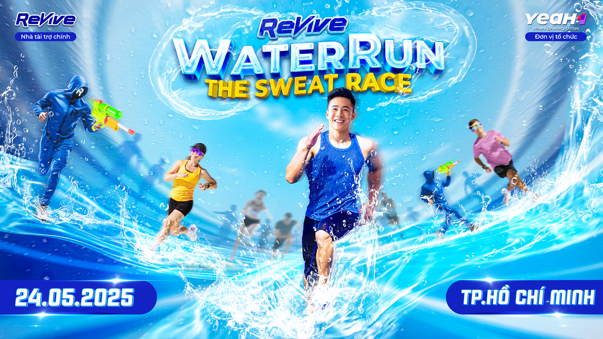 Trải nghiệm hè kiểu mới: vượt 5 trạm thử thách nước cực mát tại Revive Water Run 2025 - ảnh 1