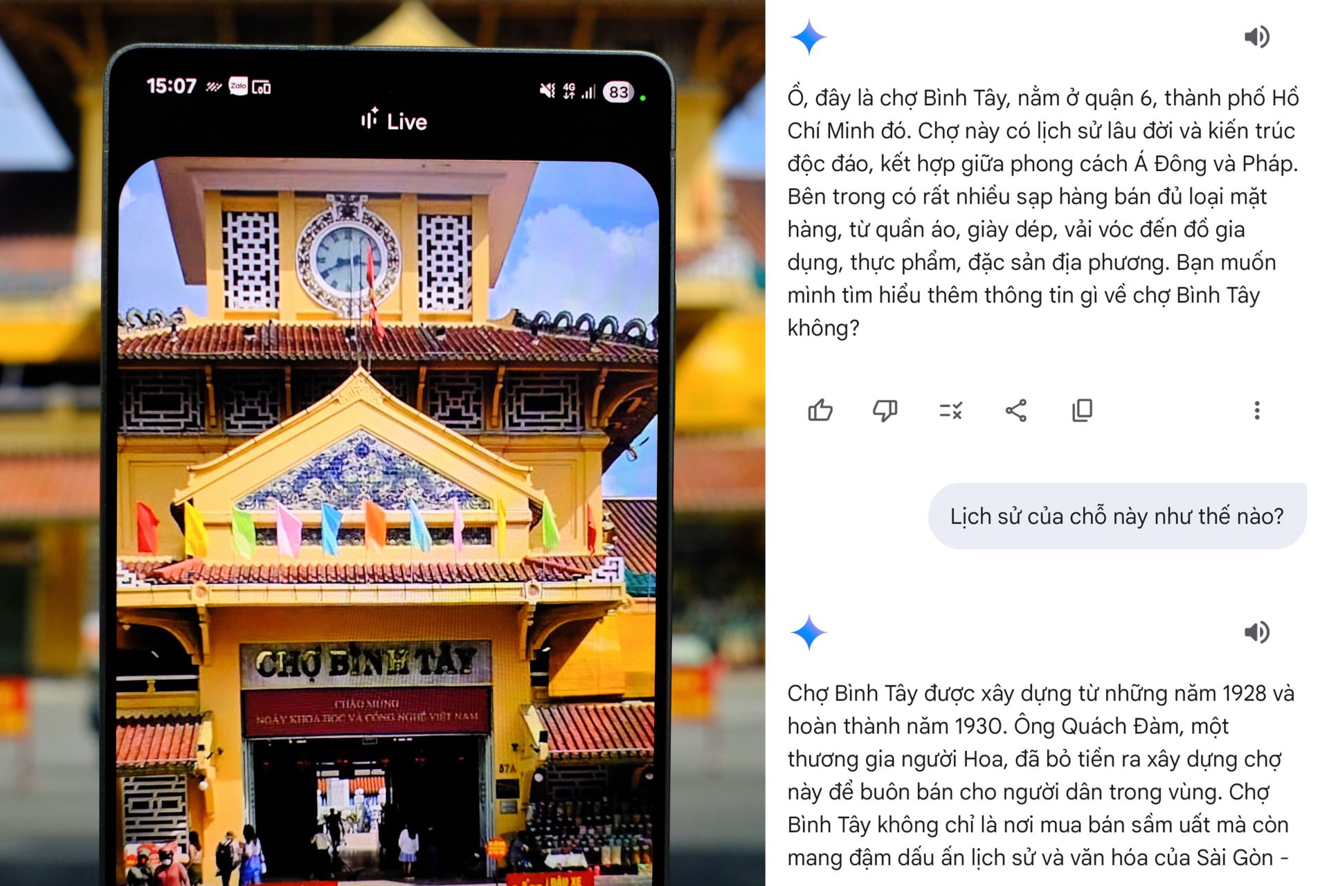 Người trẻ thêm yêu Sài Gòn - Chợ Lớn qua lăng kính Gemini Live trên Galaxy S25 Series - ảnh 1