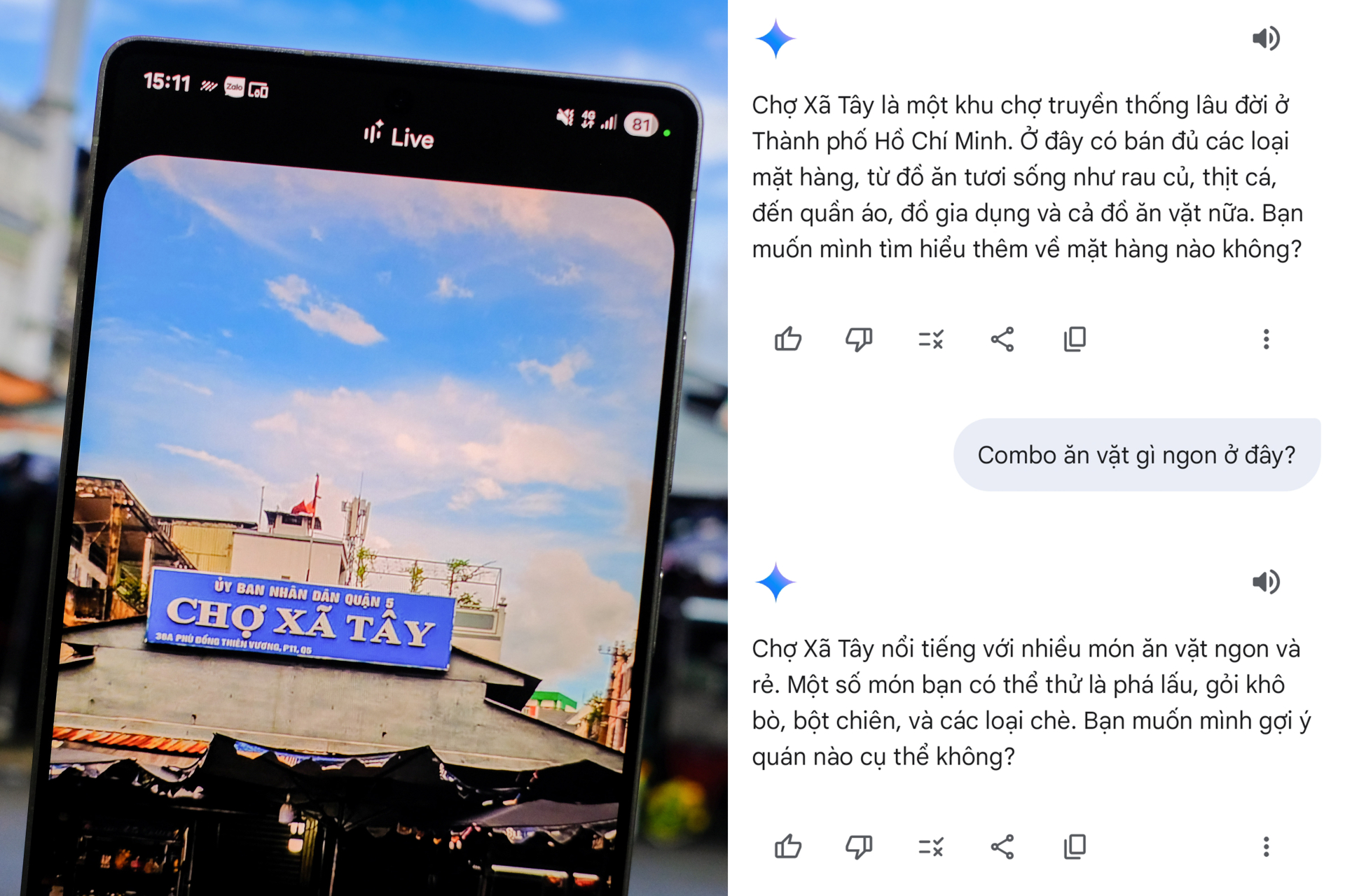 Người trẻ thêm yêu Sài Gòn - Chợ Lớn qua lăng kính Gemini Live trên Galaxy S25 Series - ảnh 4