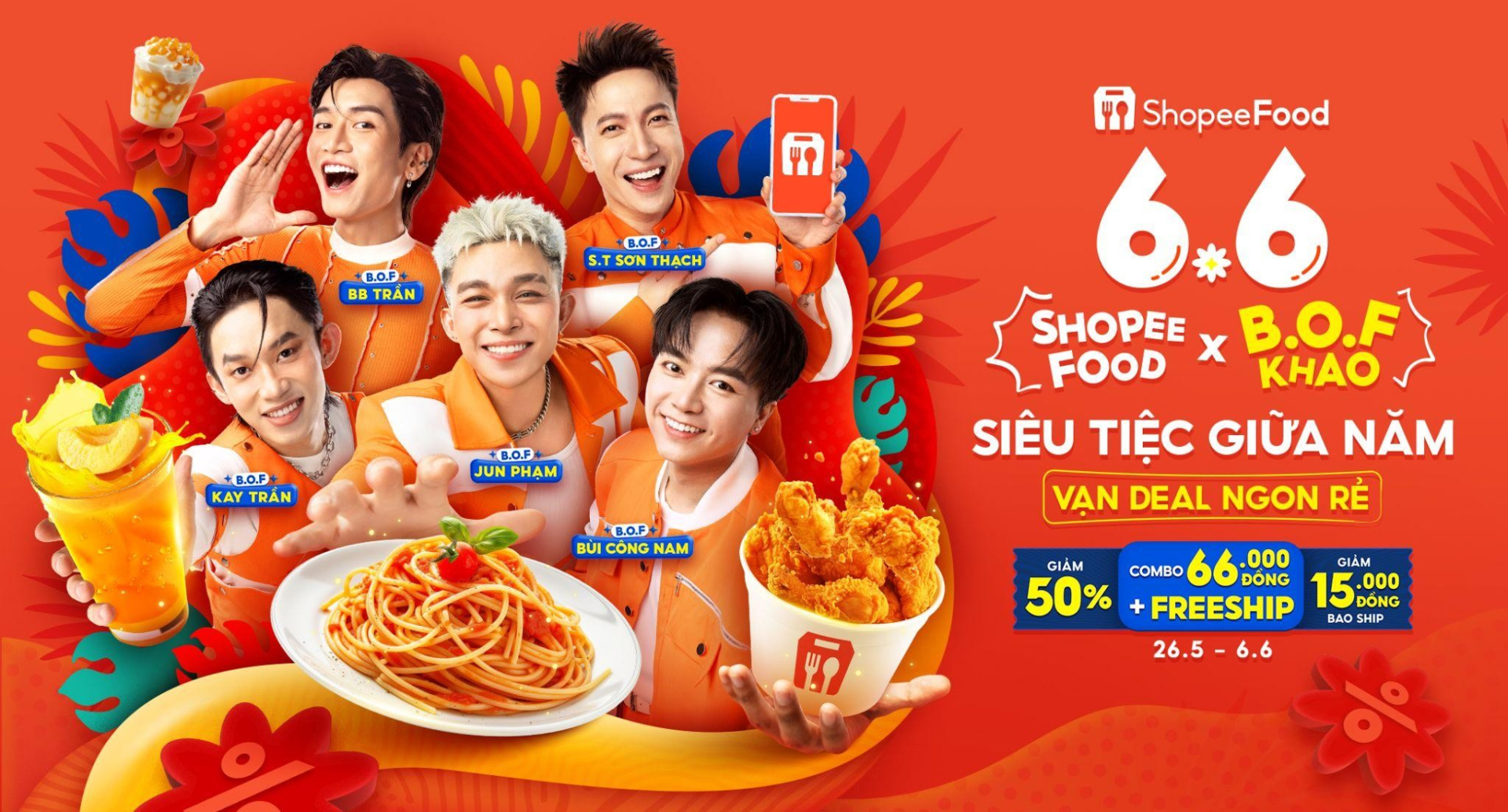 Tháng 6 rực nắng ngập tràn deal “rực lửa” tại Siêu tiệc giữa năm của ShopeeFood - ảnh 1
