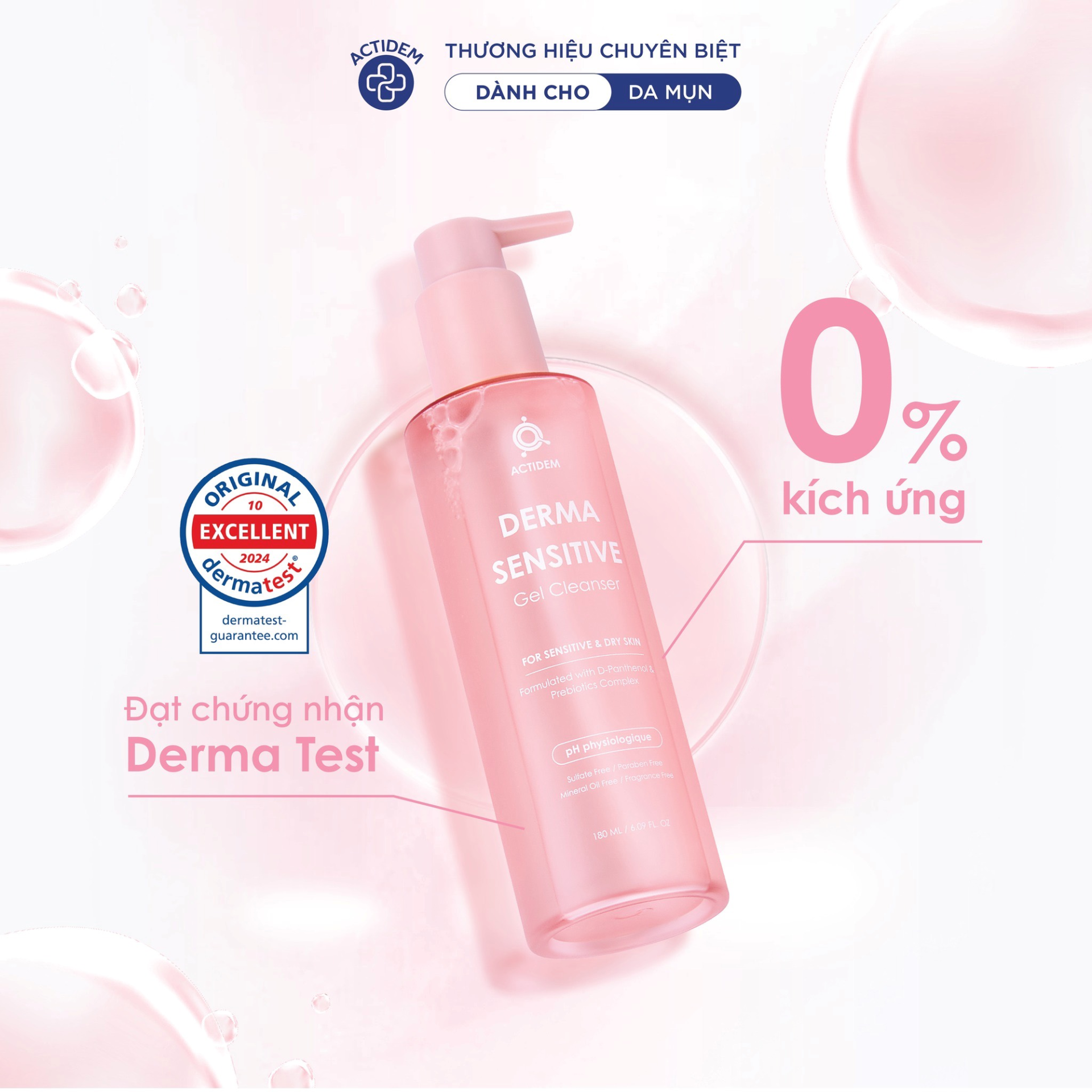 Trải nghiệm 30 ngày tạm biệt làn da nhạy cảm khó chiều cùng với gel rửa mặt Actidem Derma Sensitive - ảnh 2