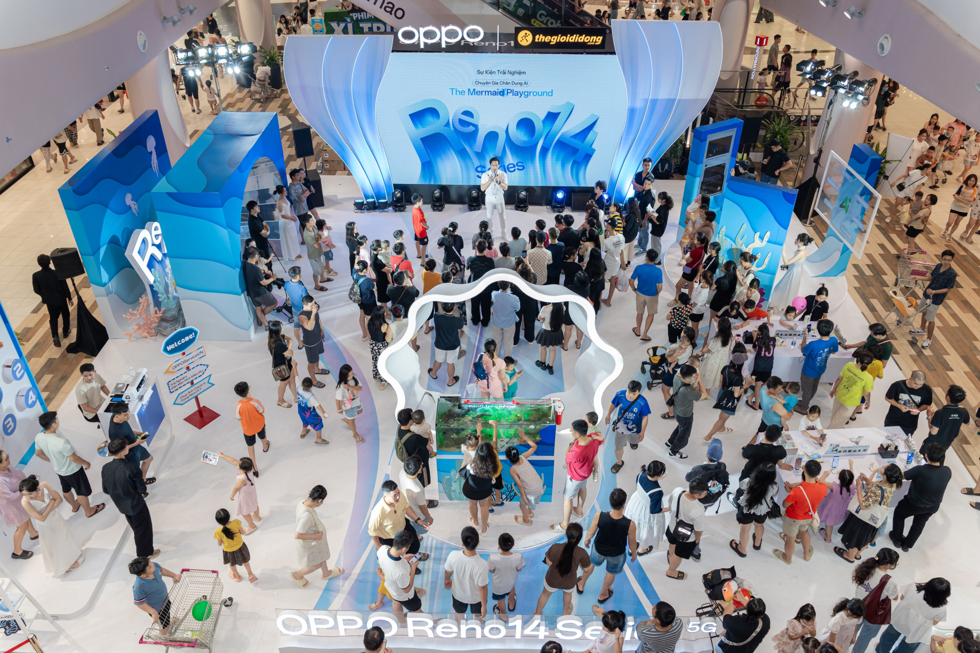 OPPO tái hiện đại dương kỳ ảo giữa lòng Hà Nội qua sự kiện trải nghiệm Reno14 series - ảnh 1