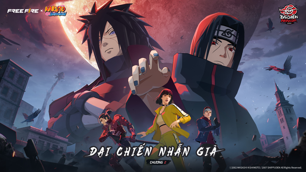 Cuộc chiến bùng nổ trở lại trong Free Fire x NARUTO SHIPPUDEN Chương 2: Đại chiến Nhẫn Giả - ảnh 1