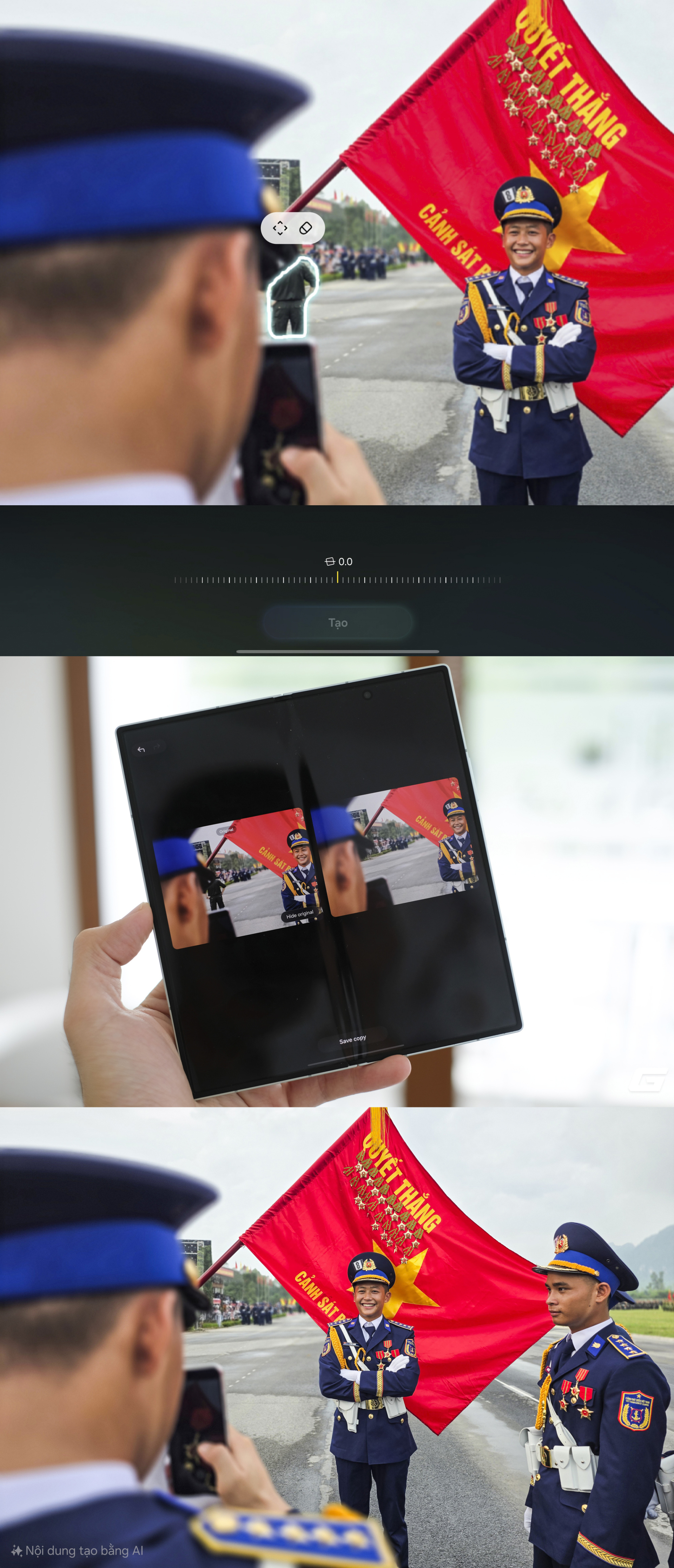 Galaxy Z Fold7 gập mở khoảnh khắc thiêng liêng, lưu giữ niềm tự hào dân tộc - ảnh 10