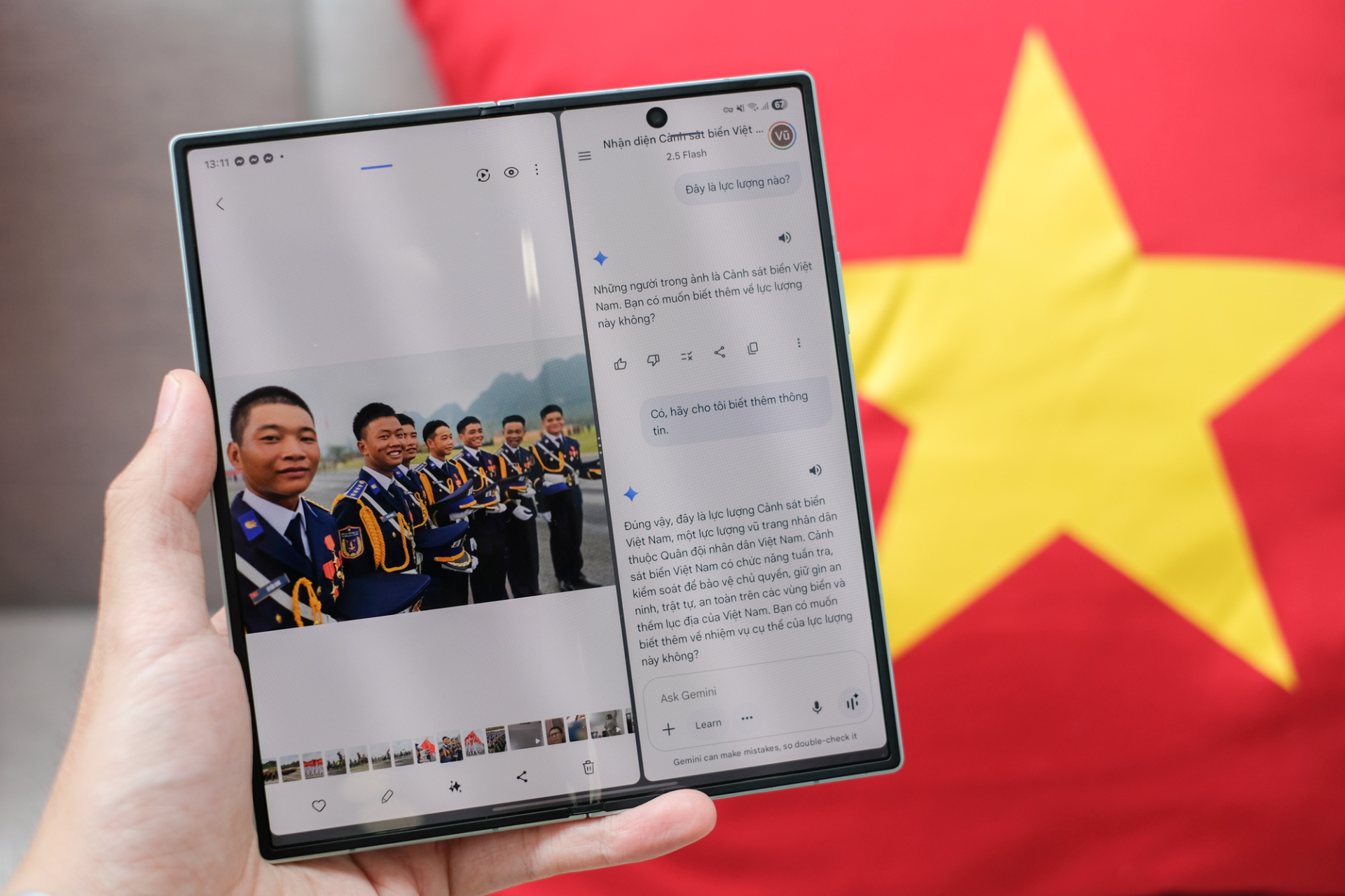 Galaxy Z Fold7 gập mở khoảnh khắc thiêng liêng, lưu giữ niềm tự hào dân tộc - ảnh 9