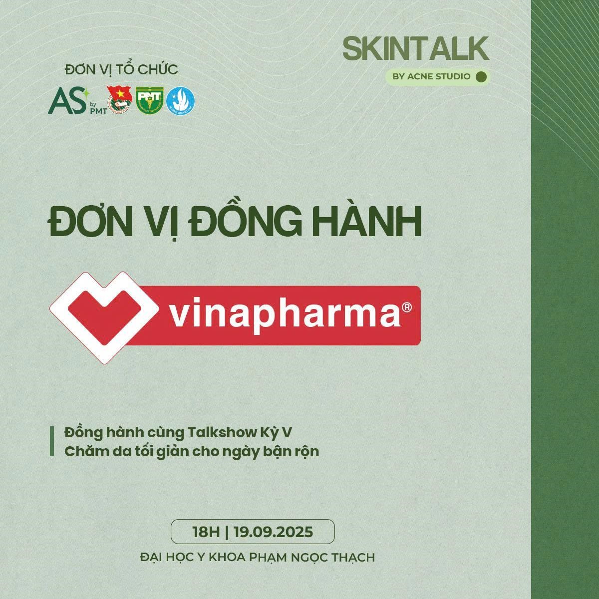 Skintalk kỳ V: “Chăm da tối giản cho ngày bận rộn” tại ĐH Y khoa Phạm Ngọc Thạch - ảnh 7