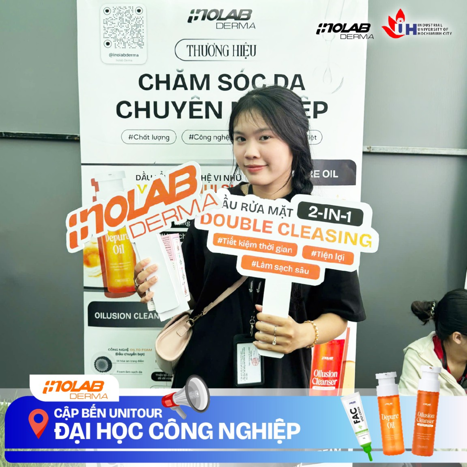 Ngày hội Chào đón tân sinh viên trường Đại học IUH: Inolab Derma lan tỏa thông điệp chăm sóc da chuyên nghiệp và khoa học - ảnh 2