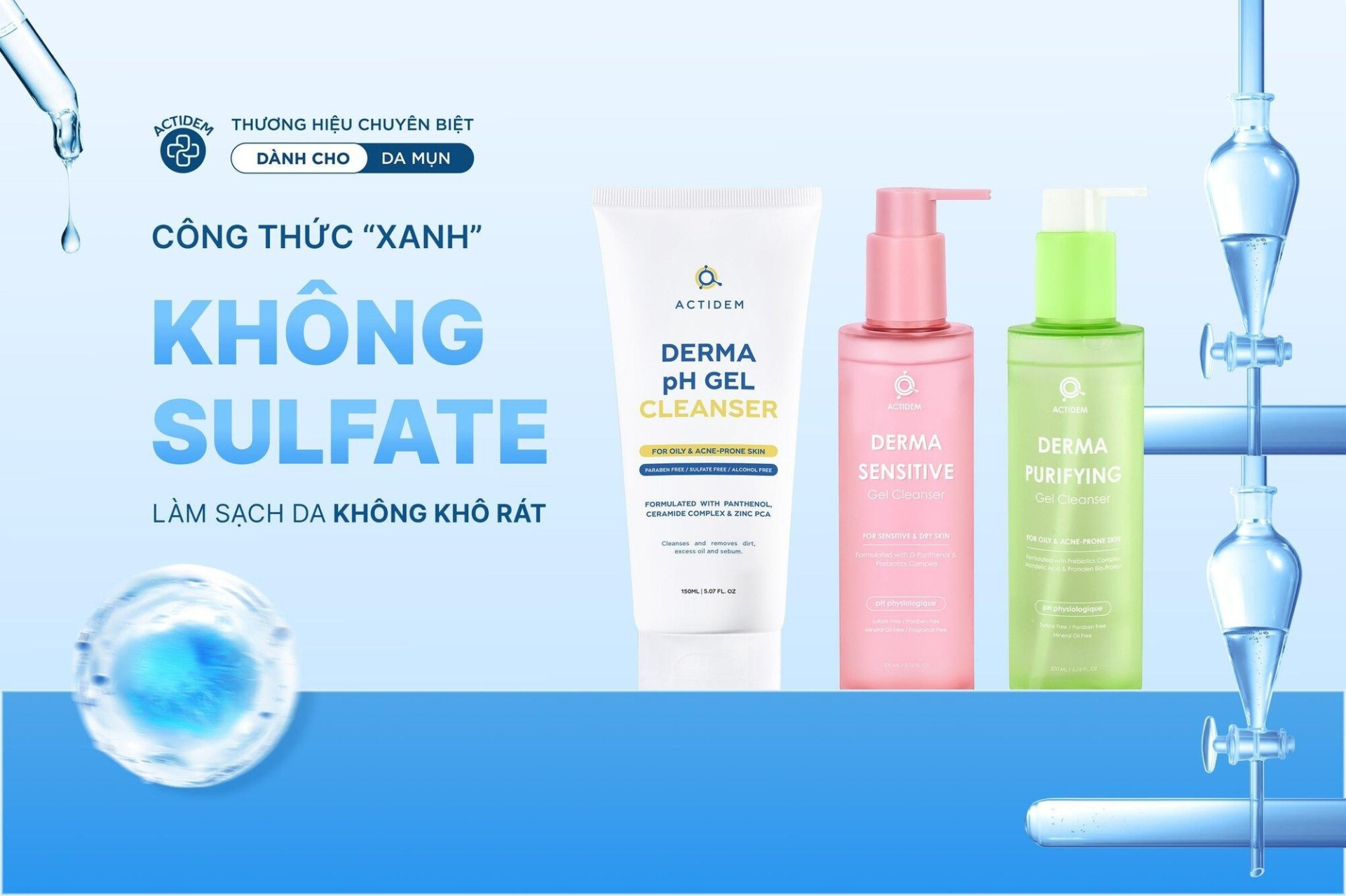 Gel rửa mặt Actidem có tốt không? Có mấy loại? Review chi tiết 3 dòng gel rửa mặt Actidem mới nhất - ảnh 1