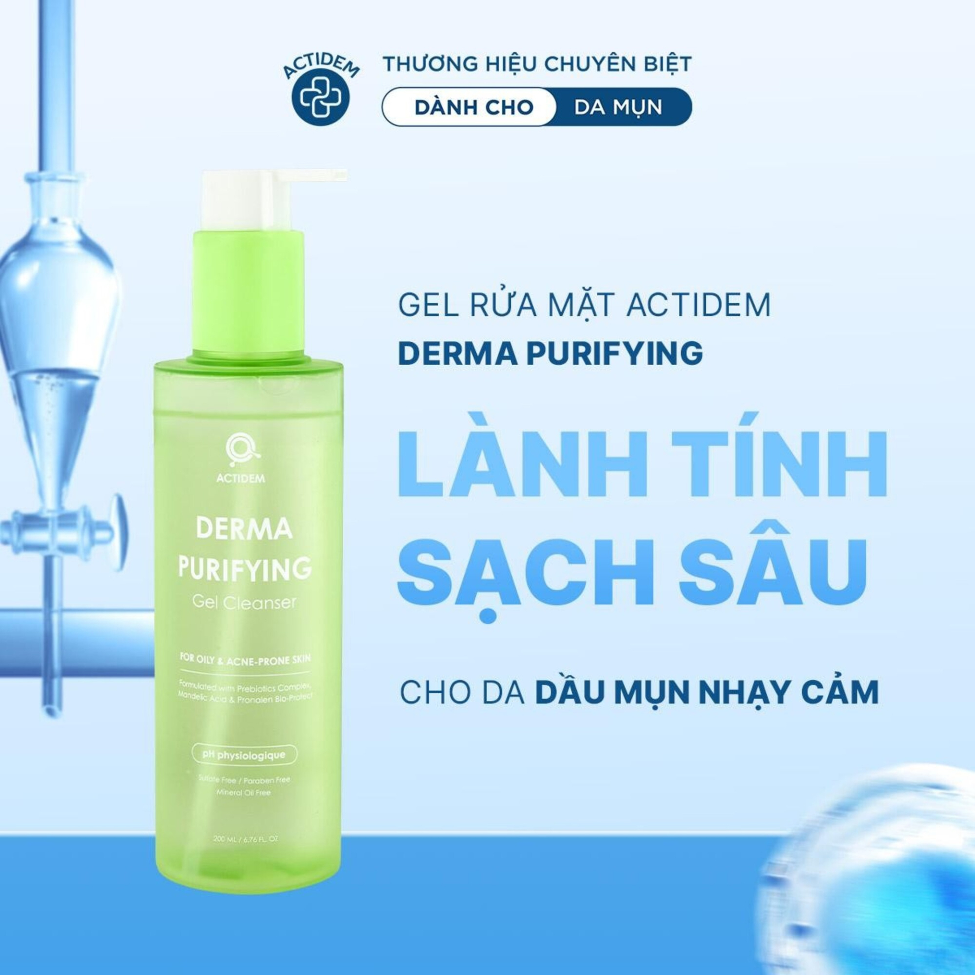 Gel rửa mặt Actidem có tốt không? Có mấy loại? Review chi tiết 3 dòng gel rửa mặt Actidem mới nhất - ảnh 3