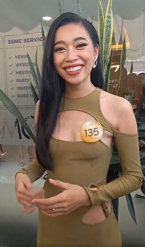 Nguyên Thảo tại buổi sơ khảo Miss Grand Việt Nam 2022.