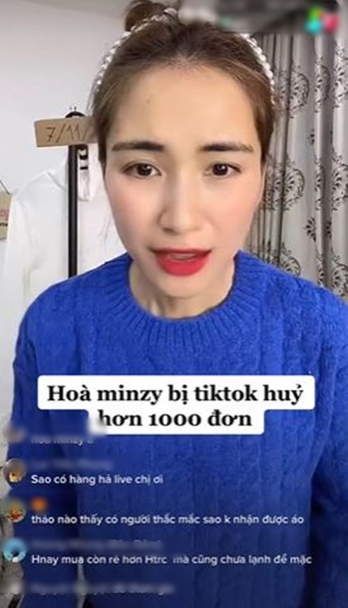 Shop Hòa Minzy bị hủy 1000 đơn, nữ ca sĩ vẫn kiên trì livestream bán hàng - ảnh 3