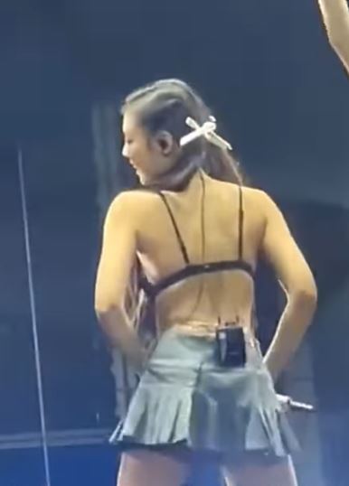 Jennie (BLACKPINK) gây tranh cãi vì diện áo như 'nội y', nhảy vũ đạo sexy hết nấc trong concert - ảnh 4