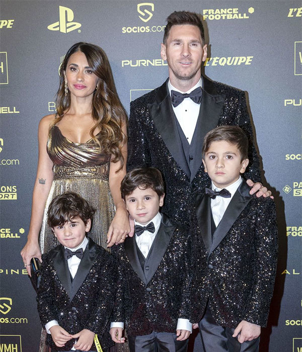 Gia đình nhỏ của Messi.