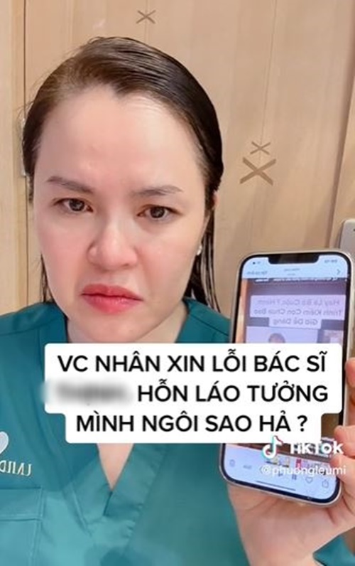 Hoa hậu Phương Lê yêu cầu bà Nhân Vlog xin lỗi bác sĩ: 'Em láo lắm, tưởng mình là ngôi sao hả?' - ảnh 5