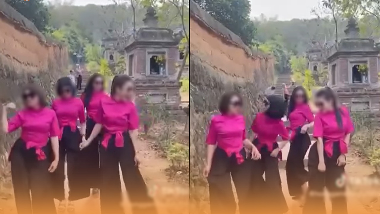 4 người phụ nữ quay clip uốn éo nhảy nhót tại chùa Bổ Đà, công an vào cuộc xác minh làm rõ - ảnh 2
