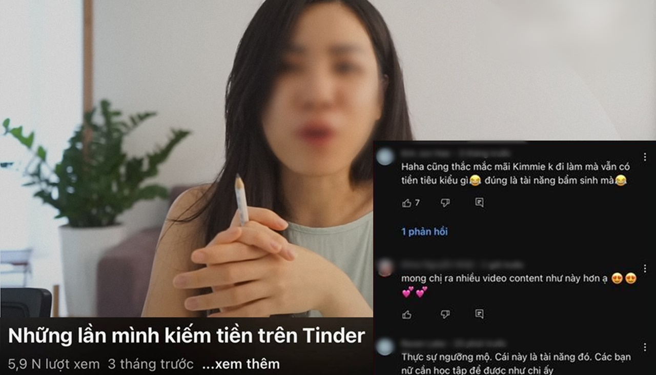 Nữ YouTuber dạy cách 'moi tiền' bạn trai qua Tinder, không cần đi làm vẫn dư dả sống ở Hà Nội - ảnh 1