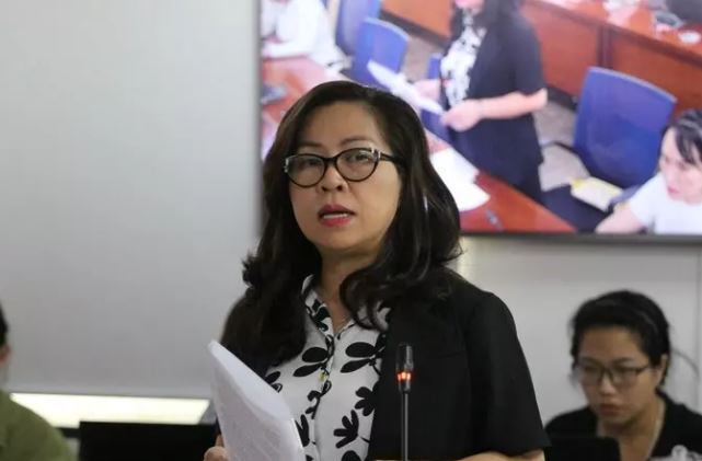 Bà Nguyễn Mỹ Hạnh - Phó Chánh văn phòng Sở VH&TT TPHCM tại họp báo chiều 13/4.