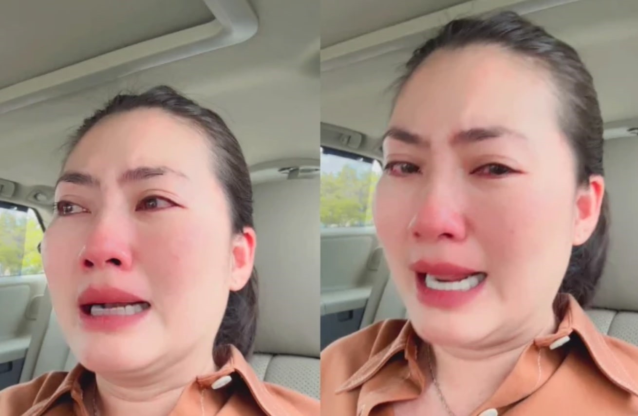 Ngọc Lan khóc nức nở trên livestream vì vấn đề bảo hiểm.