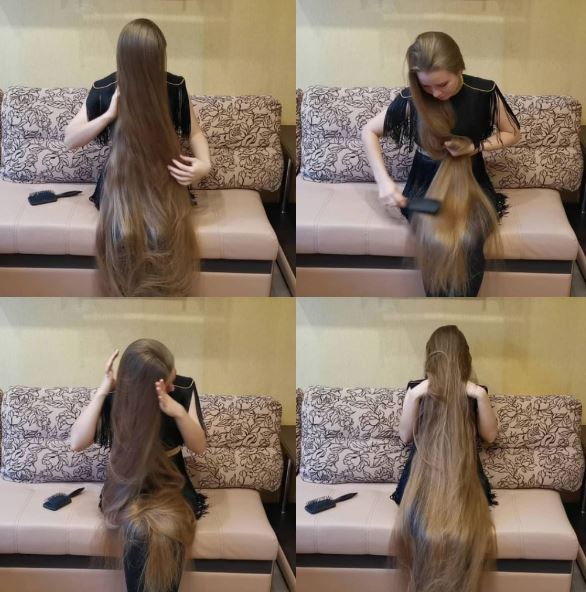 Cách cô gái được mệnh danh là Rapunzel chăm sóc tóc của mình.