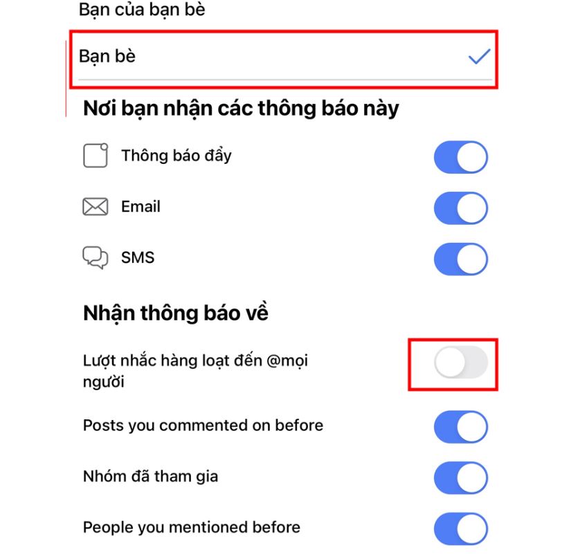 Cách tắt thông báo bình luận nêu bật trên Facebook.