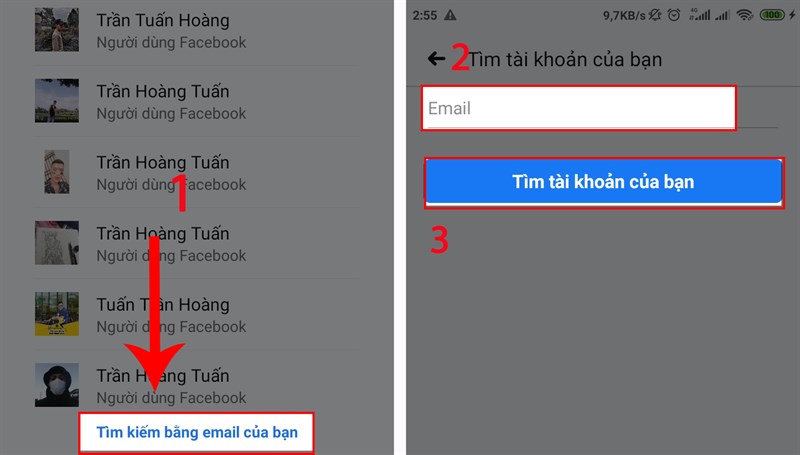 Bạn có thể lấy lại mật khẩu Facebook mới thông qua email (ảnh minh họa).