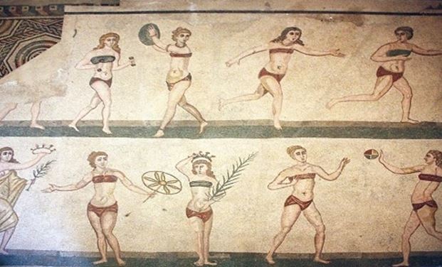 Những hình ảnh được cho là khắc họa nội y của phụ nữ thời cổ đại.
