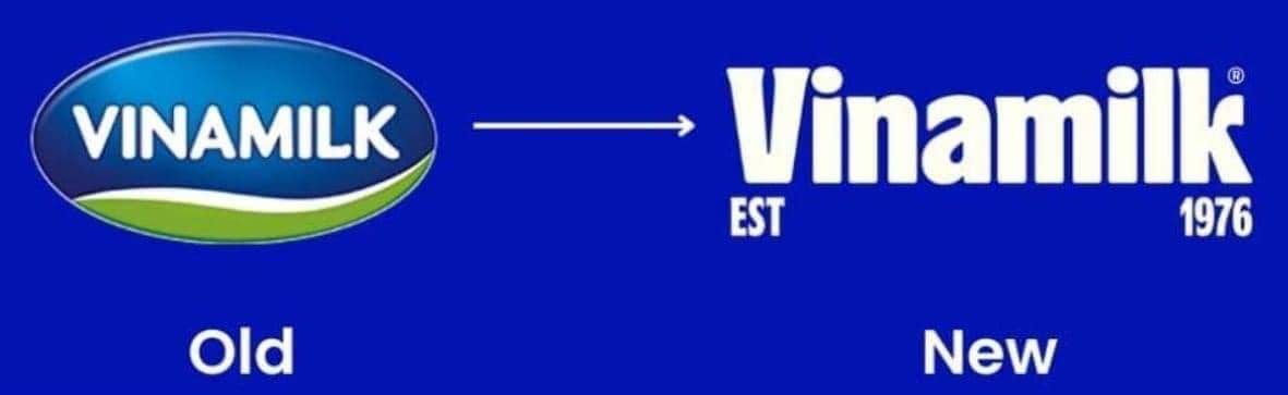 Màn đổi logo gây chú ý của Vinamilk.