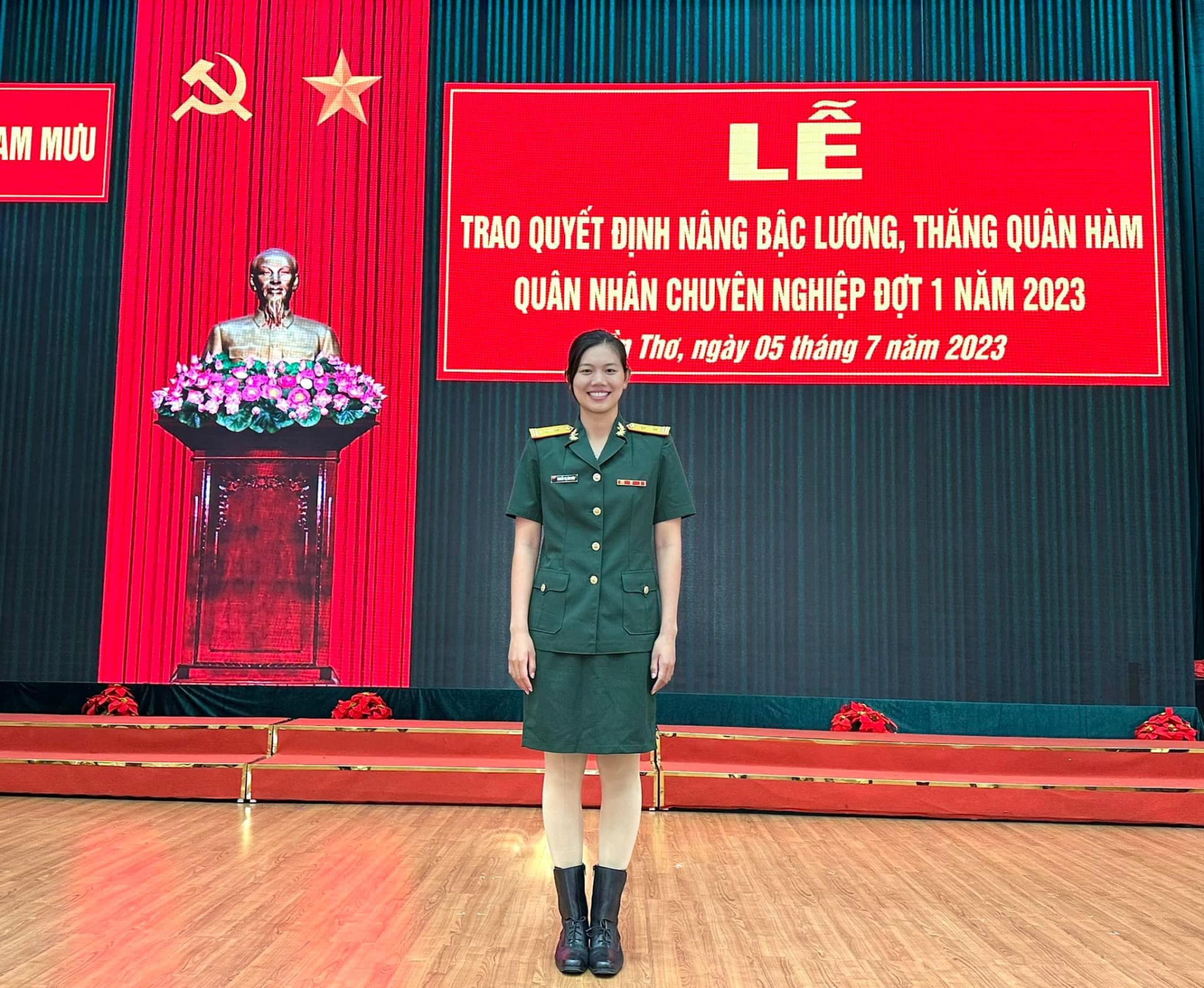 Ánh Viên trở thành Trung tá quân nhân trẻ nhất Việt Nam