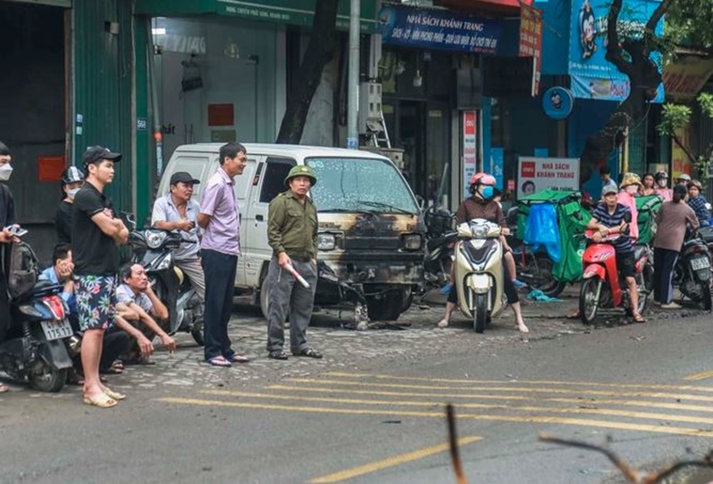 Hiện trường vụ cháy nhà khiến 3 người tử vong ở Hà Nội.