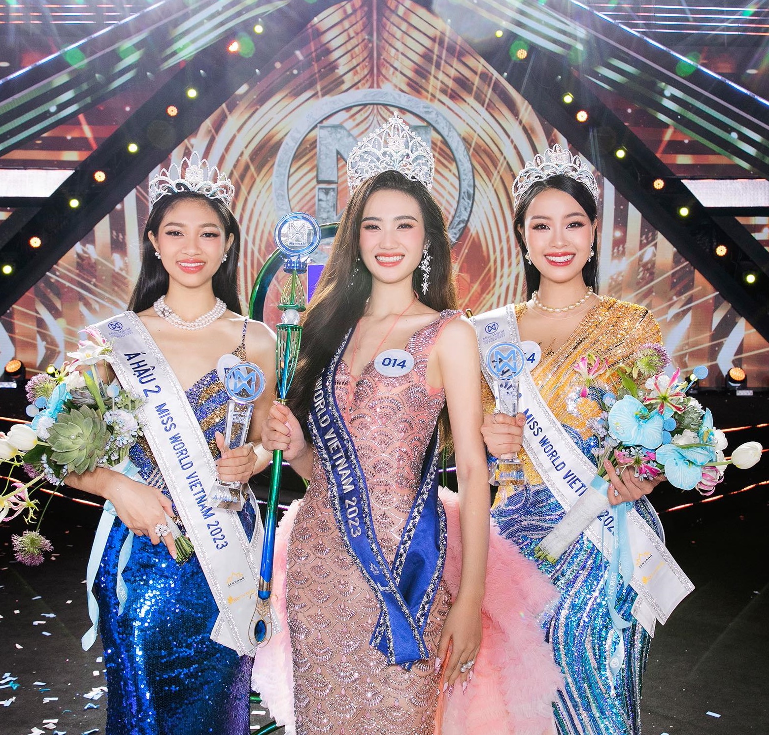 Top 3 Miss World Vietnam 2023.