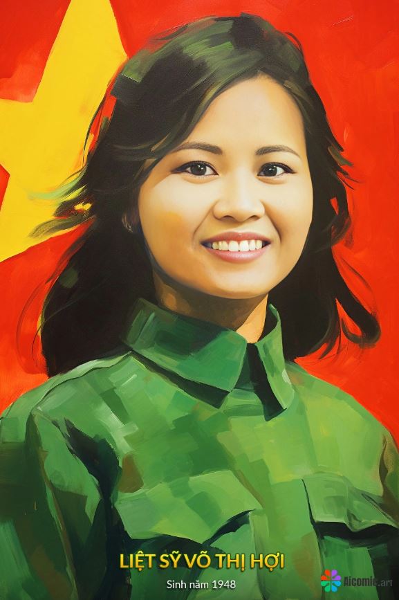 Trầm trồ trước loạt ảnh phục dựng chân dung 10 nữ liệt sĩ Ngã ba Đồng Lộc bằng AI - ảnh 6