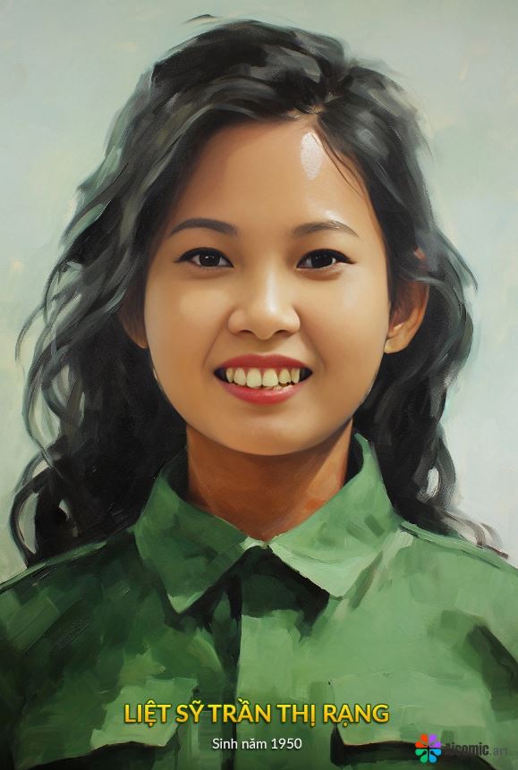 Trầm trồ trước loạt ảnh phục dựng chân dung 10 nữ liệt sĩ Ngã ba Đồng Lộc bằng AI - ảnh 7