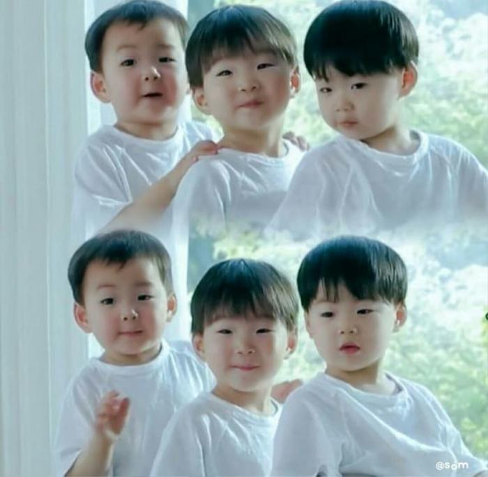 Bộ ba nhóc tì nổi tiếng Hàn Quốc.