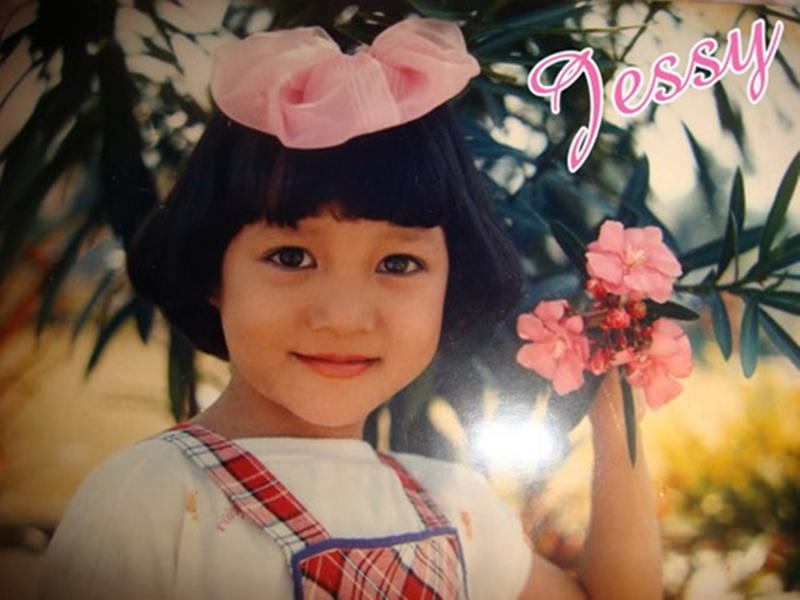 Ca sĩ Ngọc Linh khi còn bé.