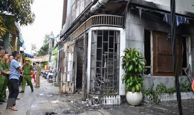 Hiện trường vụ cháy nhà ở Đà Nẵng