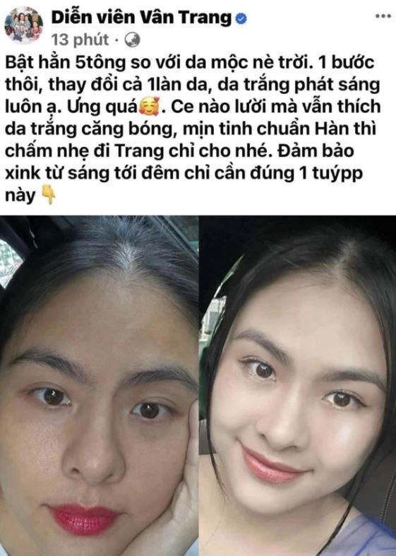 Bài đăng gây tranh cãi của Vân Trang