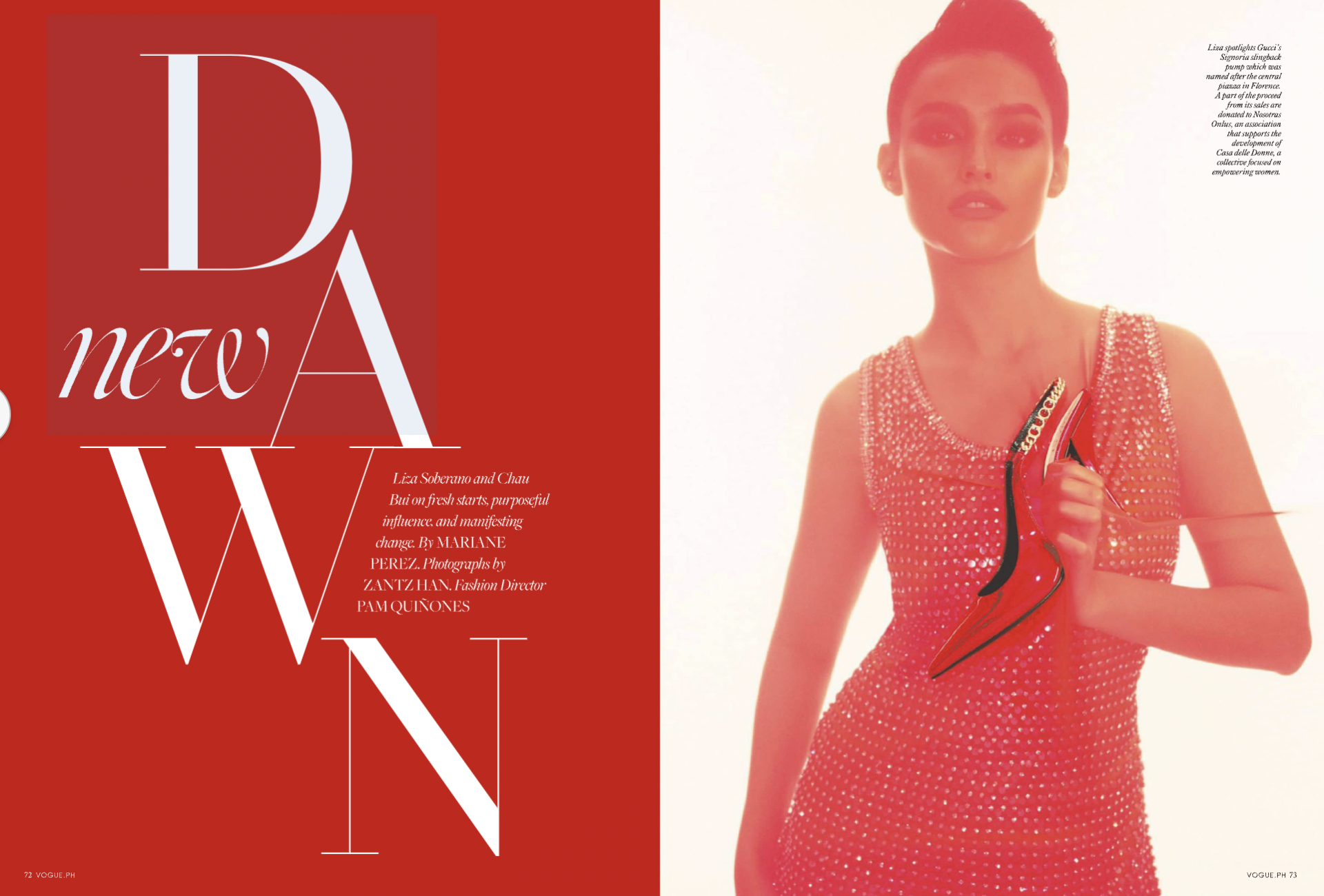 và Liza Soberano trên tạp chí Vogue Philippines