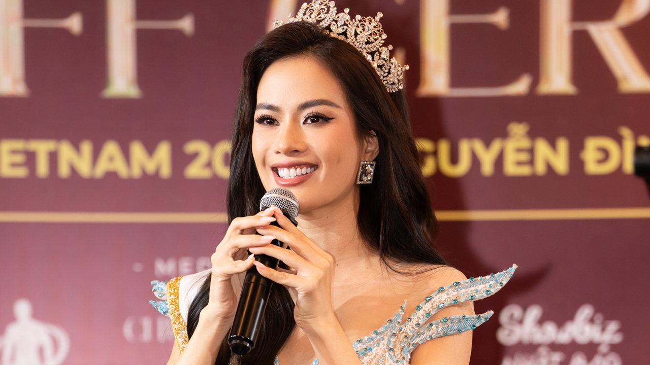 Nguyễn Đình Như Vân chính thức nhận vương miện chuẩn bị dự thi Miss Global 2024, đặt mục tiêu chiến thắng - ảnh 4