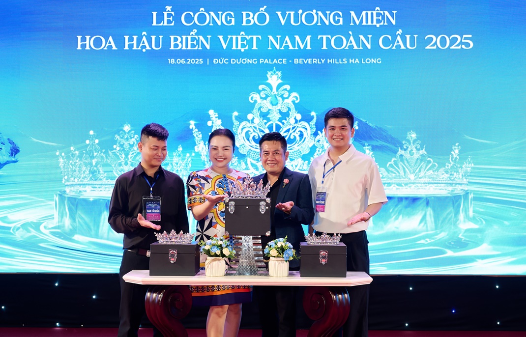 BTC Hoa hậu Biển Việt Nam toàn cầu 2025 chính thức công bố vương miện.